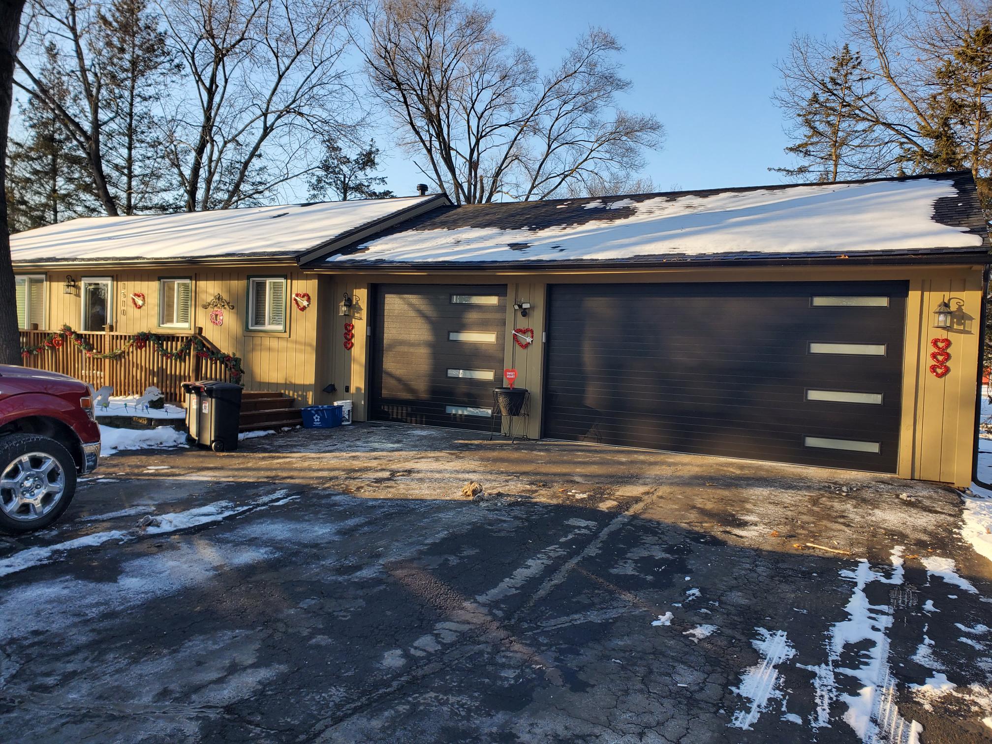 All Pro Garage Door Inc. - Clopay Grooved w/ Slim Frosted Glass